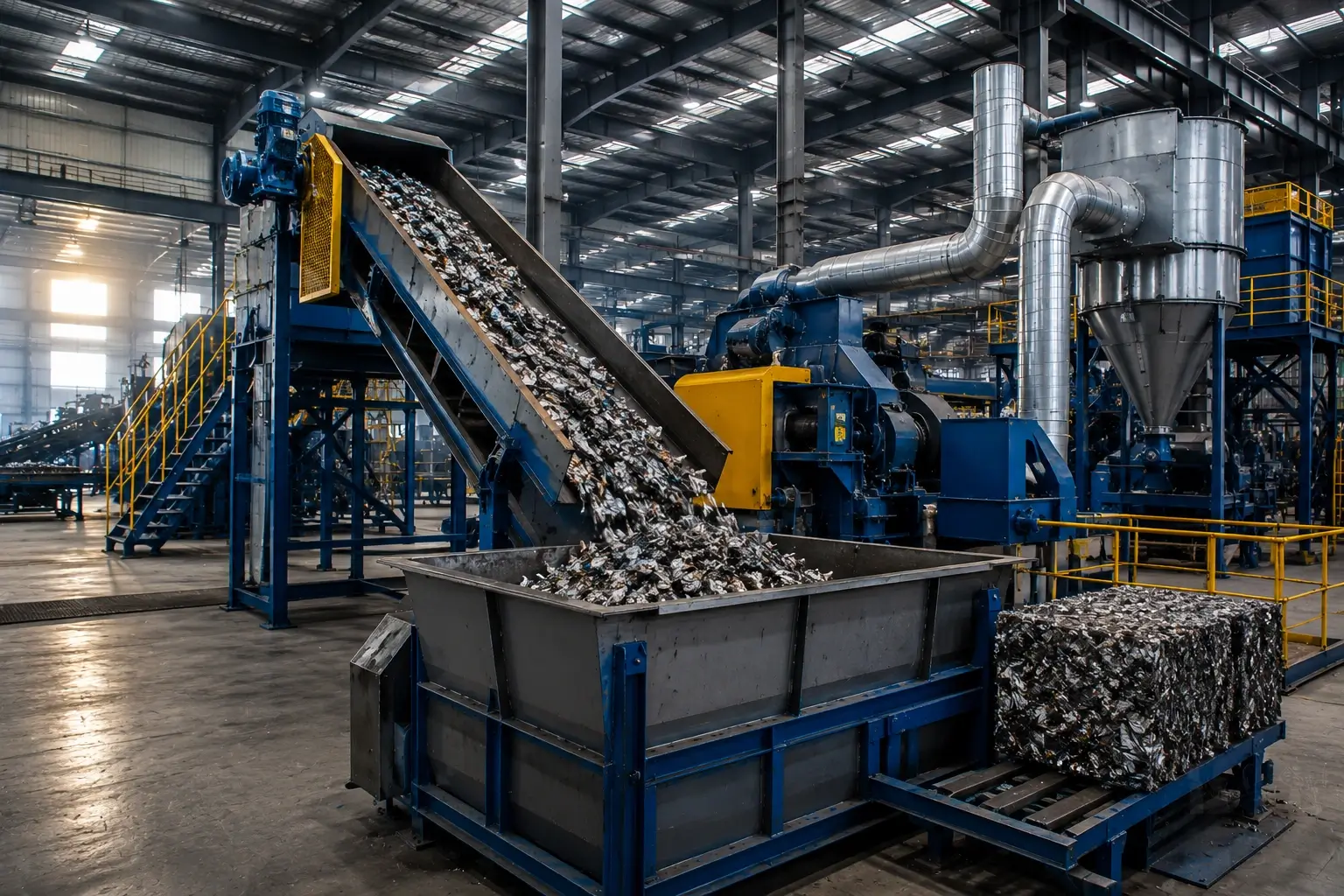Recycling plant conveyor and sorting system — Dynatech Engineering